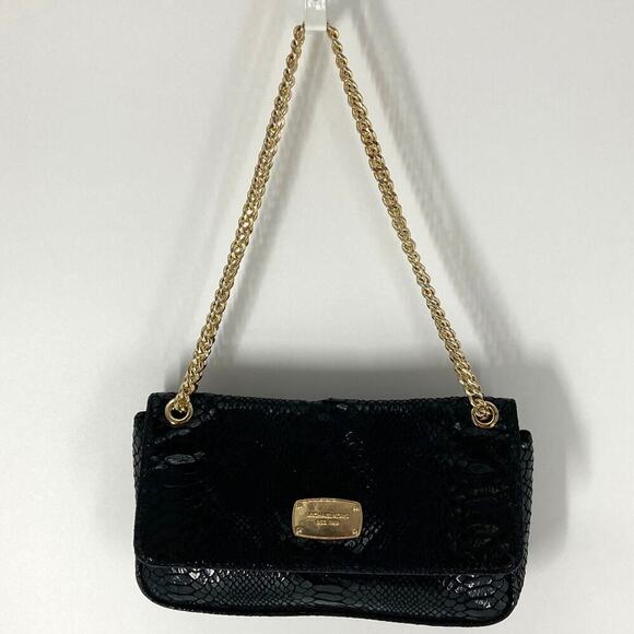 Michael Kors small black animal print womens shoulder bag - Picture 2 of 11